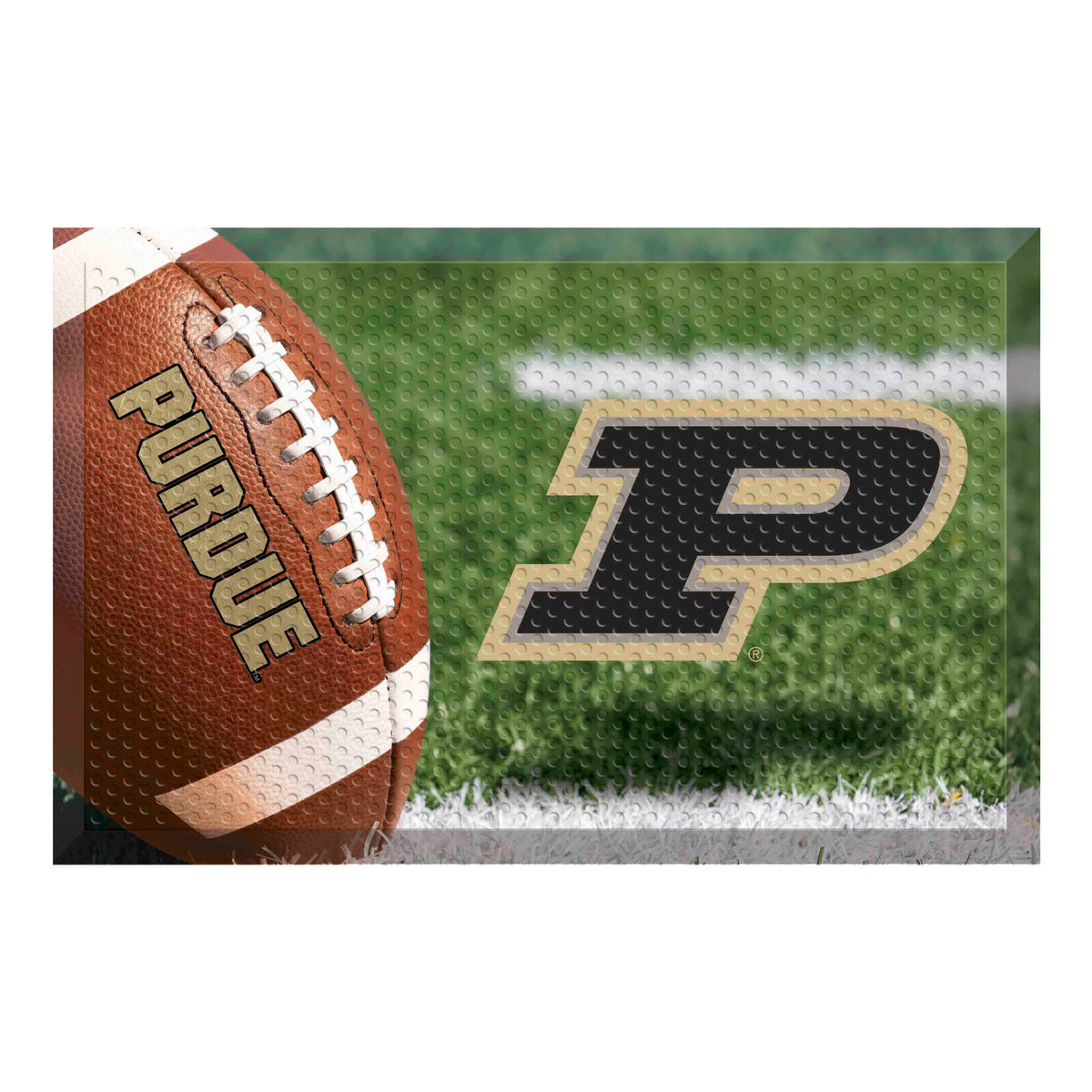 Purdue Rubber Scraper Door Mat