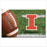 Illinois Illini Rubber Scraper Door Mat