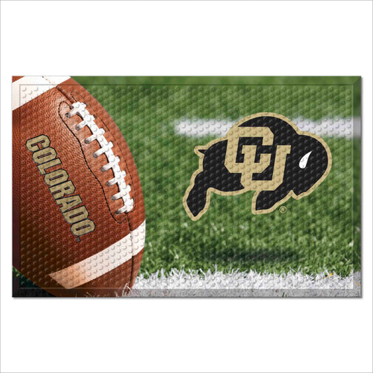 Colorado Buffaloes Rubber Scraper Door Mat - Colorado