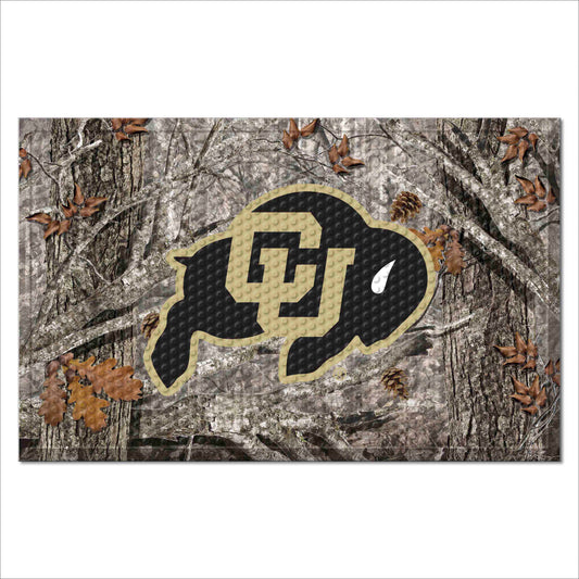 Colorado Buffaloes Rubber Scraper Door Mat Camo - Colorado