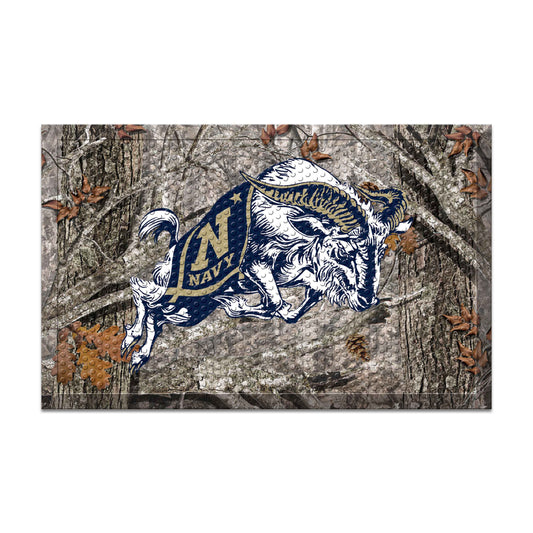 Naval Academy Rubber Scraper Camo Door Mat