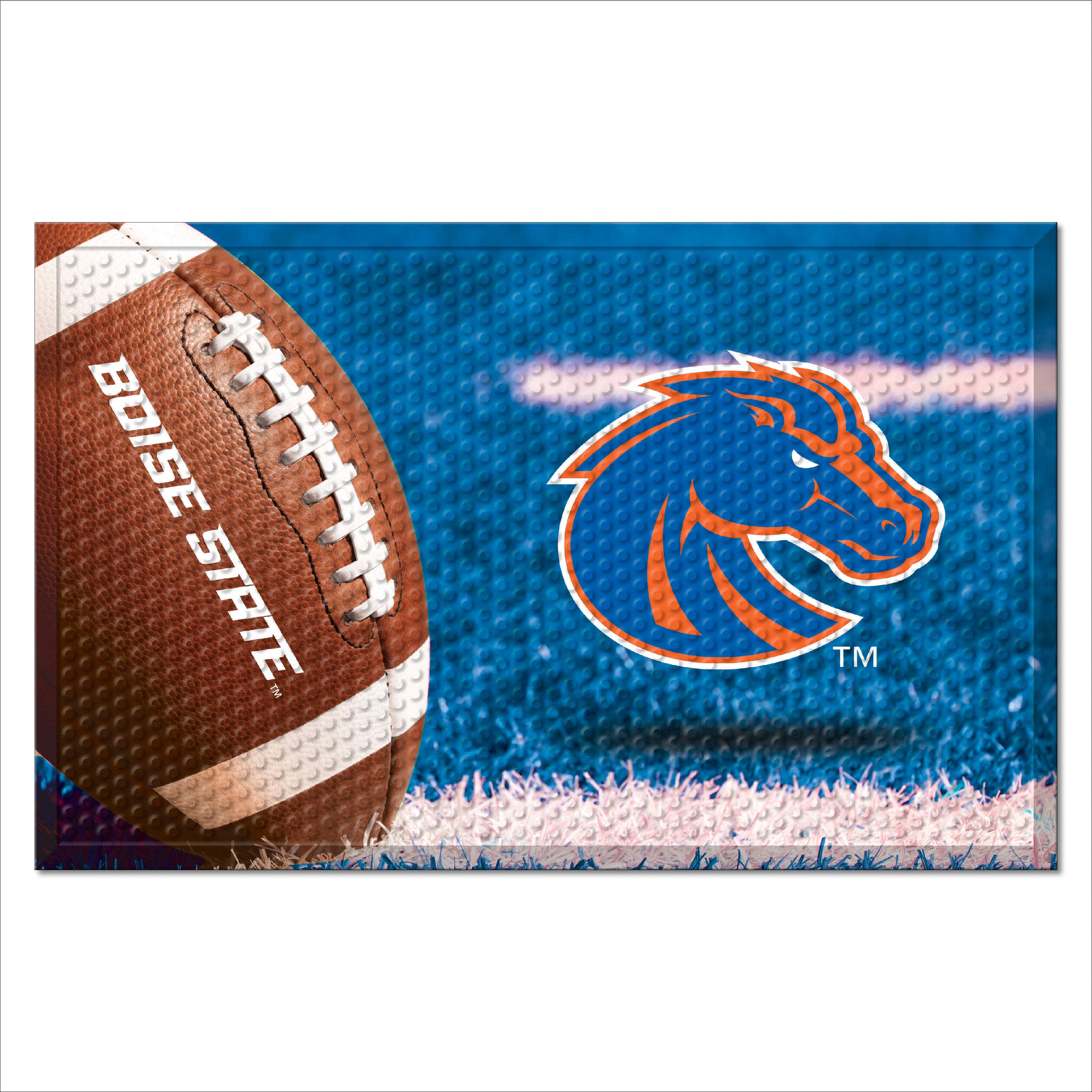 Boise State Rubber Scraper Door Mat