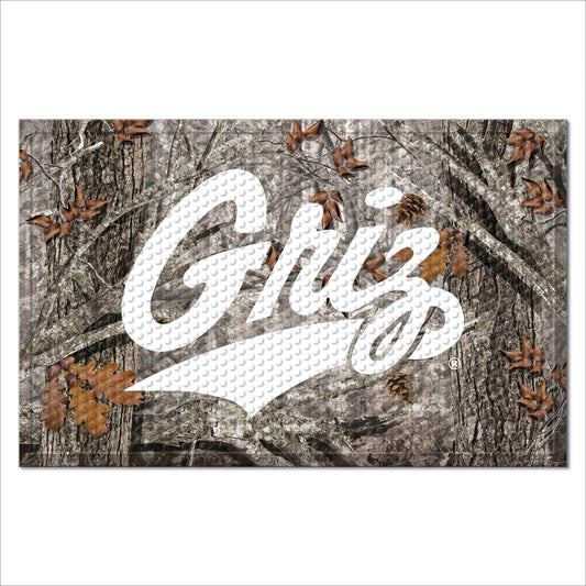 Montana Grizzlies Rubber Scraper Door Mat Camo