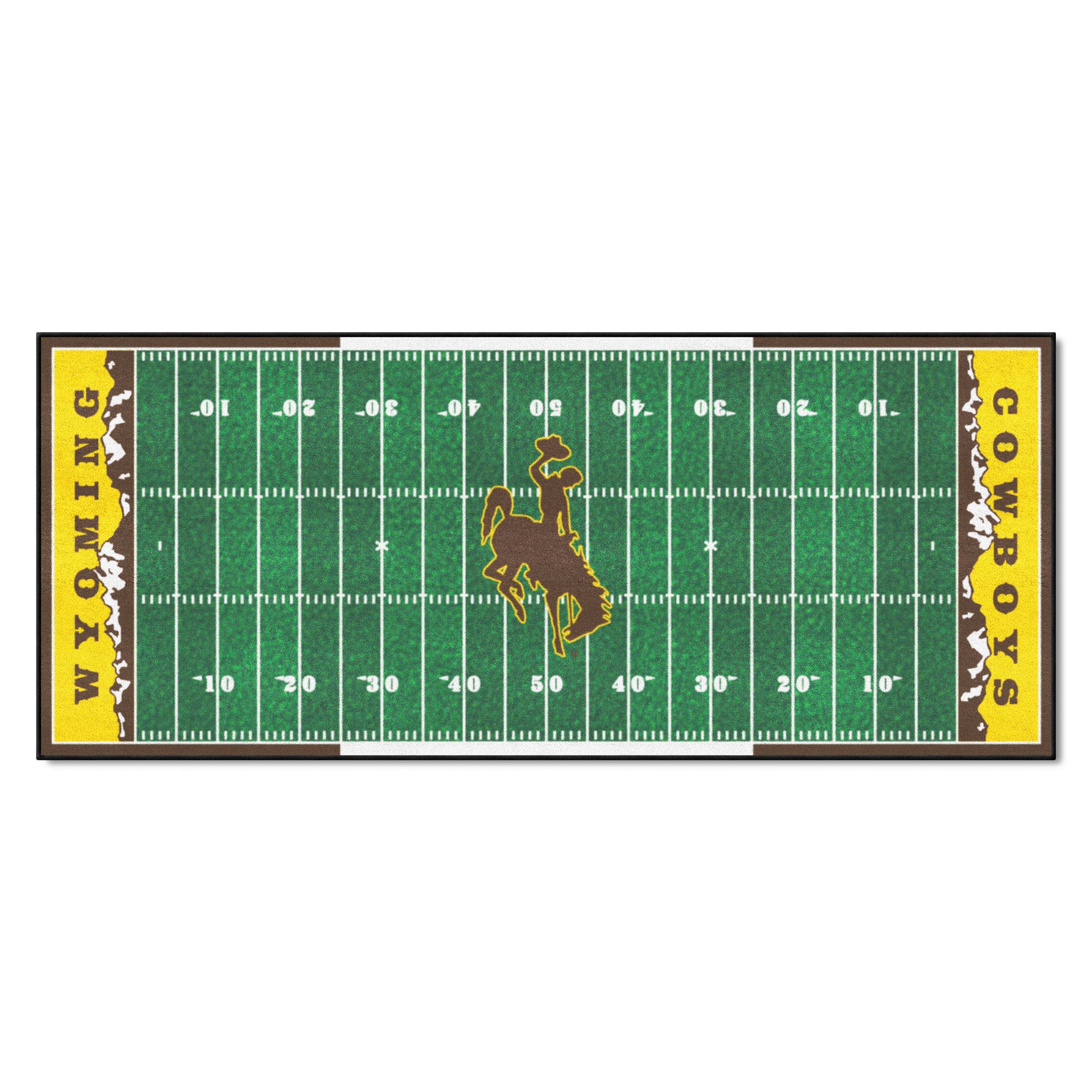 Wyoming Cowboys Field Runner Mat - 30in. x 72in.