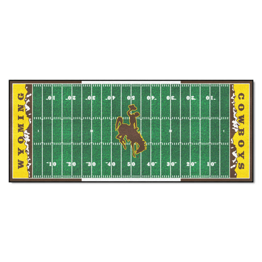 Wyoming Cowboys Field Runner Mat - 30in. x 72in.