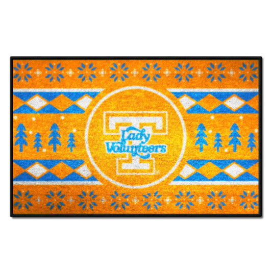 Tennessee Volunteers Holiday Sweater Starter Mat Accent Rug - 19in. x 30in., Lady Volunteers