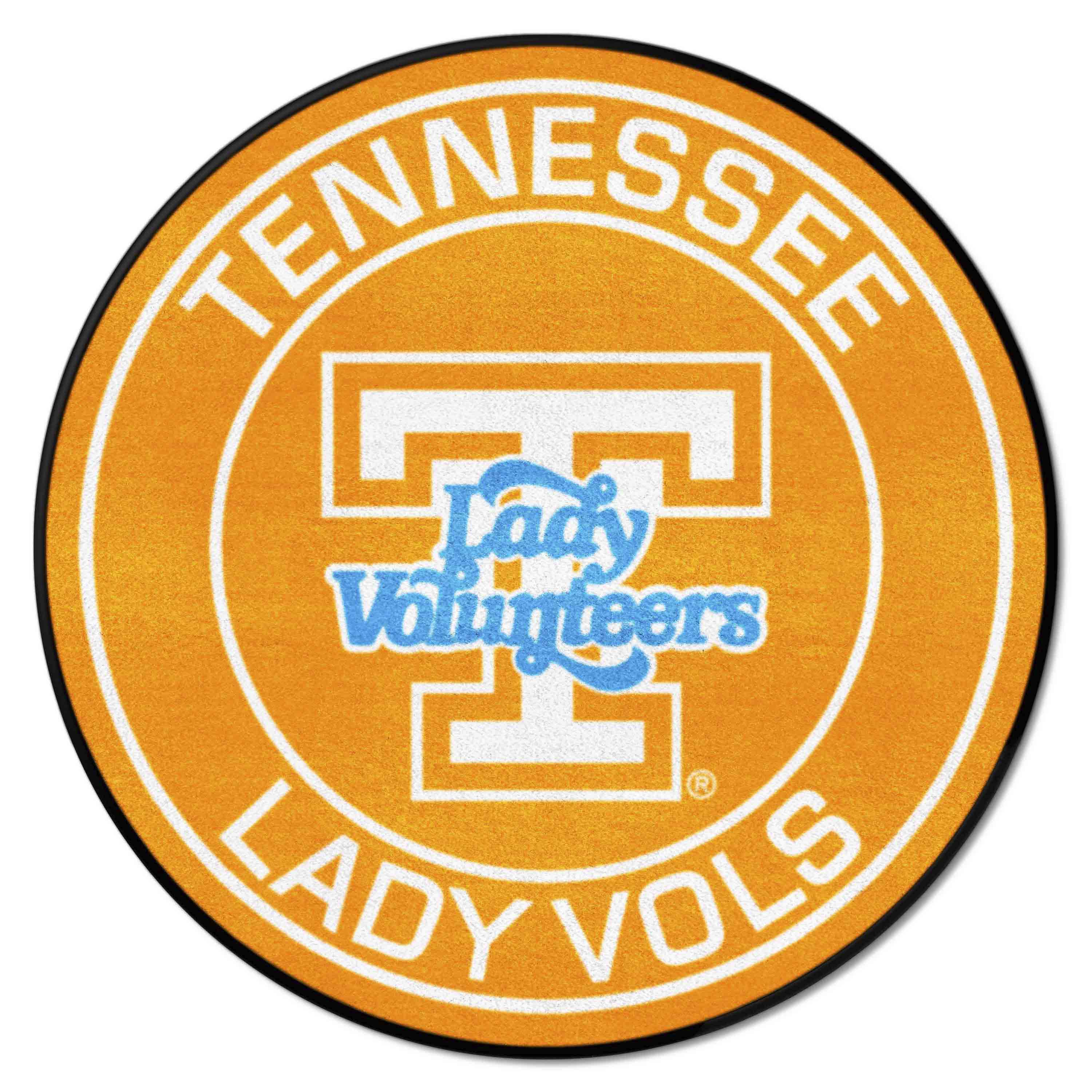 Tennessee Volunteers Roundel Rug - 27in. Diameter, Lady Volunteers