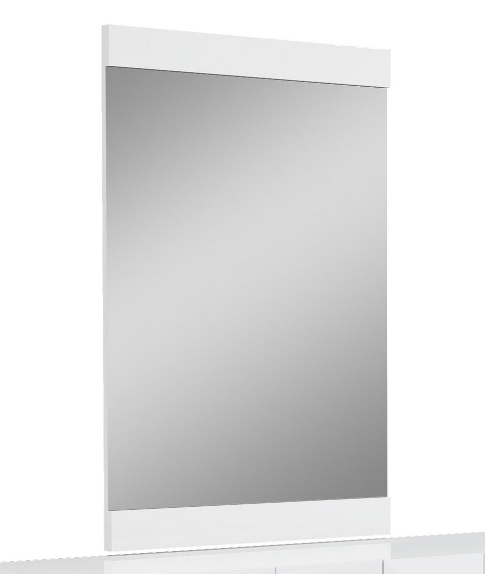 45" Superb White High Gloss Mirror