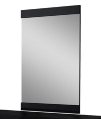 45" Black Framed Accent Mirror