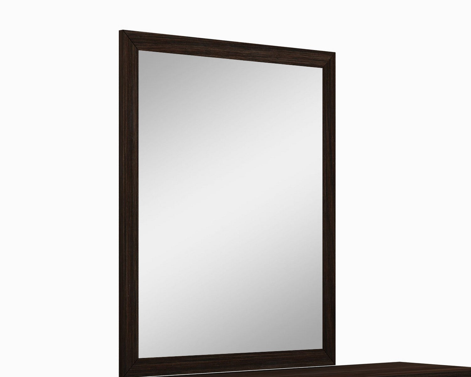 43" Dark Brown Framed Dresser Mirror