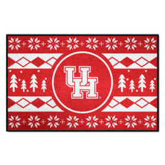 Houston Cougars Holiday Sweater Starter Mat Accent Rug - 19in. x 30in.