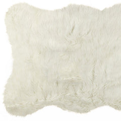 2' X 3' Off White Faux Sheepskin Shag Area Rug