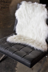 2' X 3' Off White Faux Sheepskin Shag Area Rug