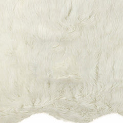 2' X 3' Off White Faux Sheepskin Shag Area Rug