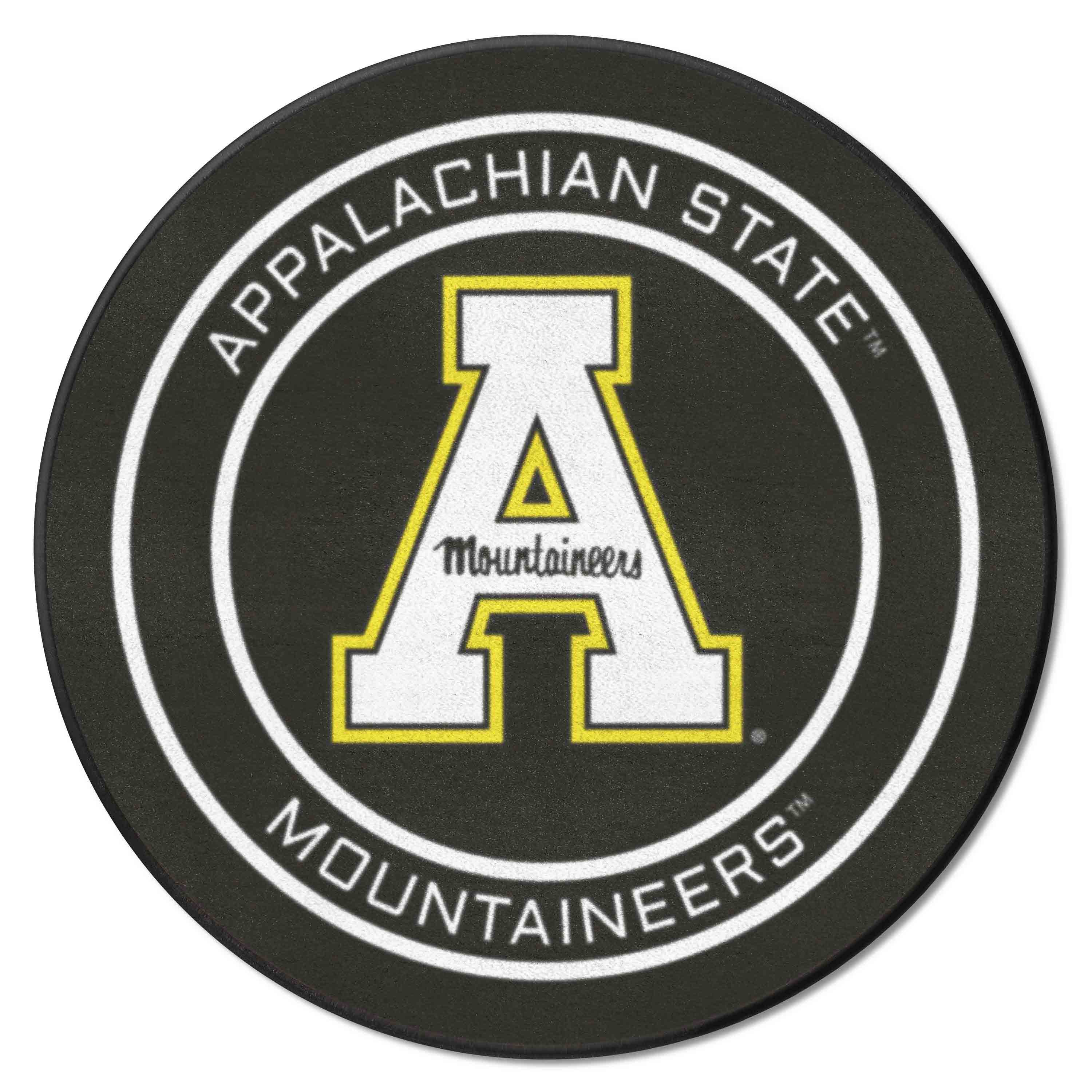 Appalachian State Mountaineers Hockey Puck Rug - 27in. Diameter