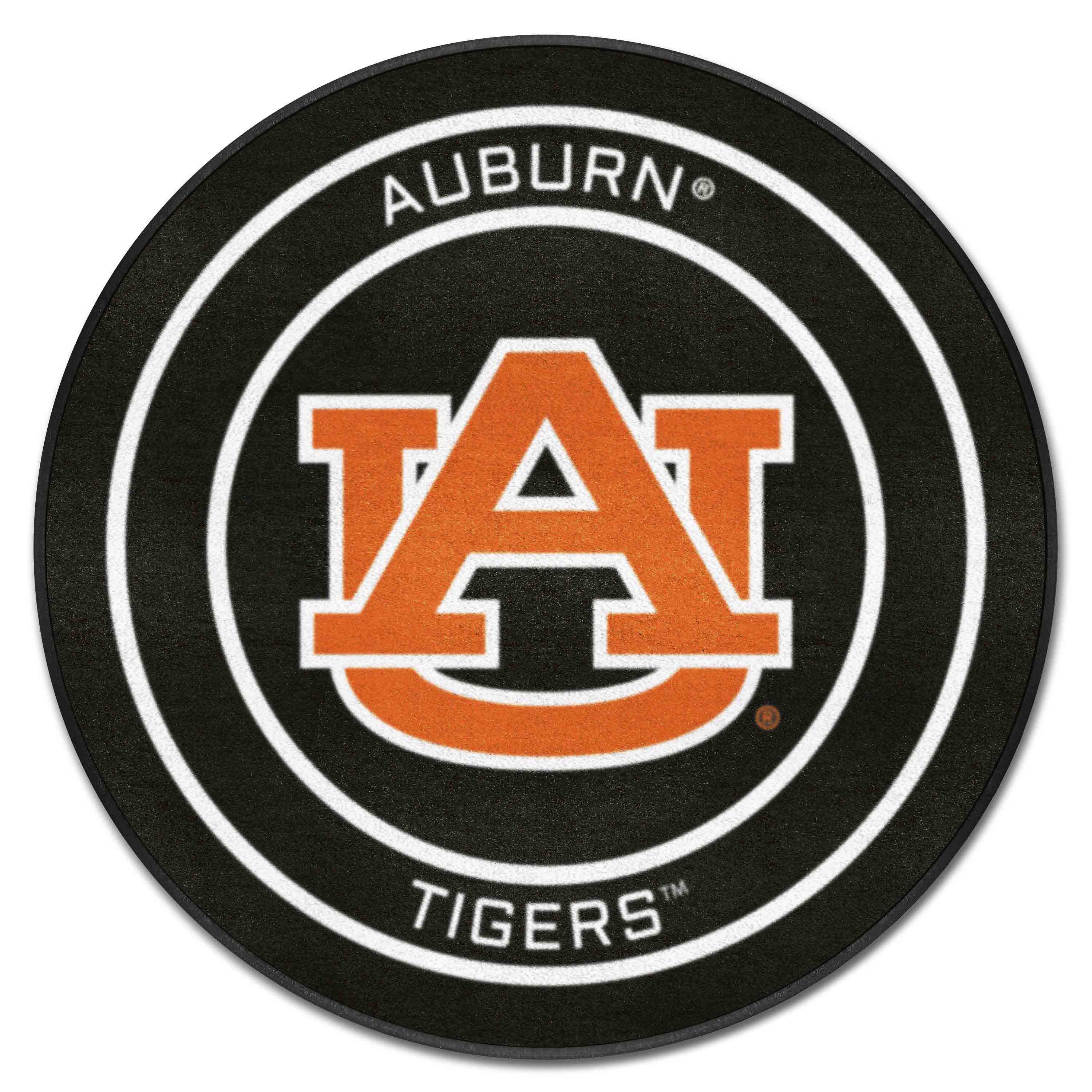 Auburn Hockey Puck Rug - 27in. Diameter