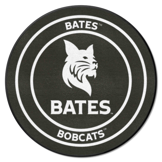 Bates College Bobcats Hockey Puck Rug - 27in. Diameter