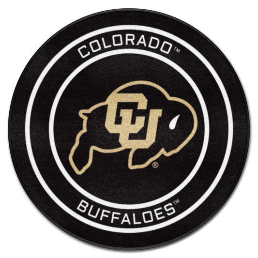 Colorado Buffaloes Hockey Puck Rug - 27in. Diameter