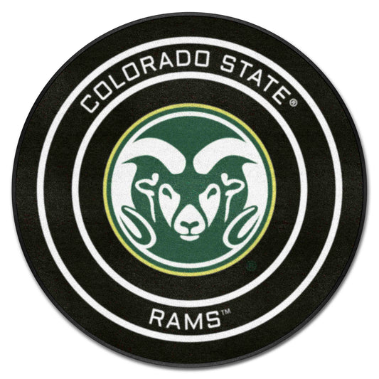 Colorado State Hockey Puck Rug - 27in. Diameter - Colorado State