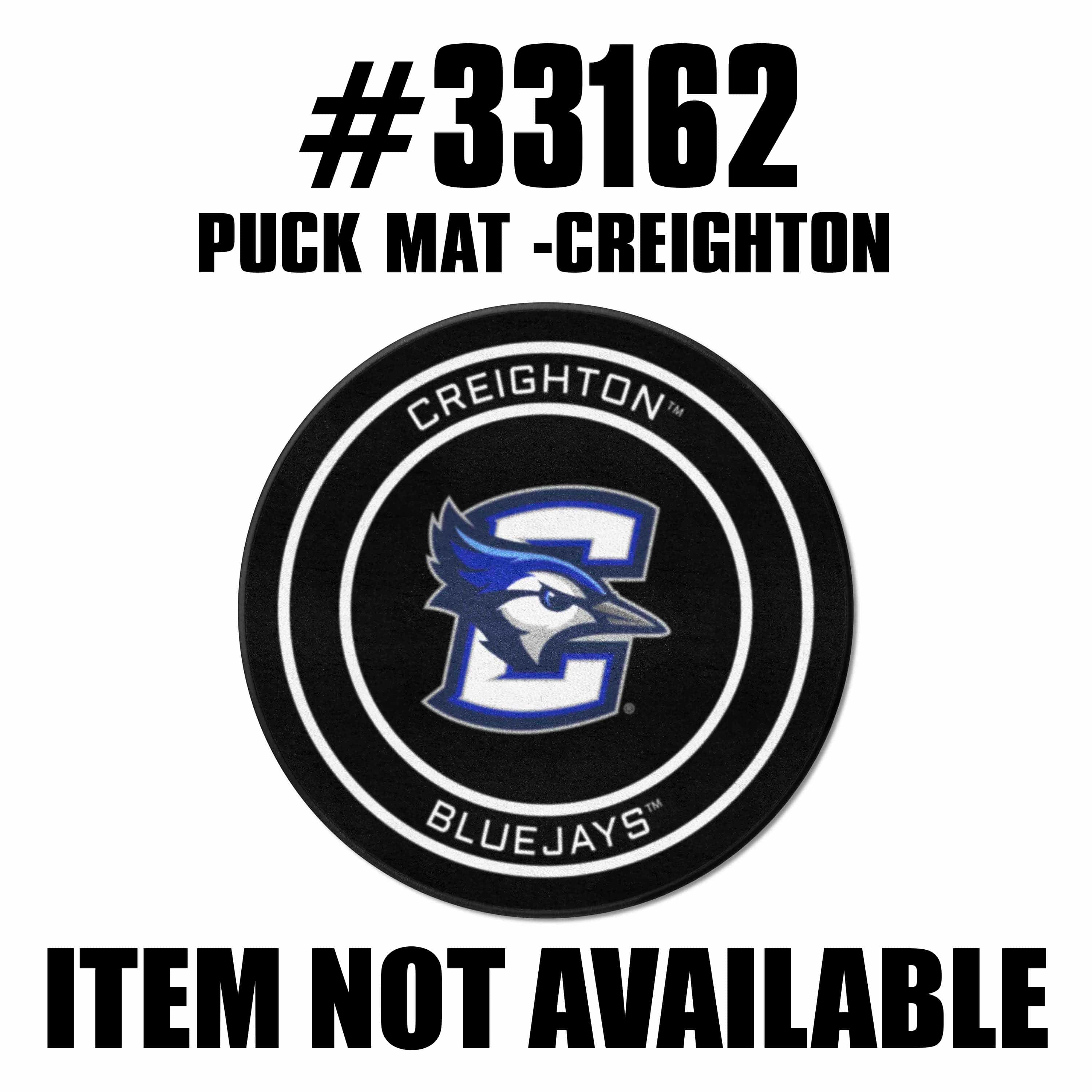 Creighton Hockey Puck Rug - 27in. Diameter - Creighton