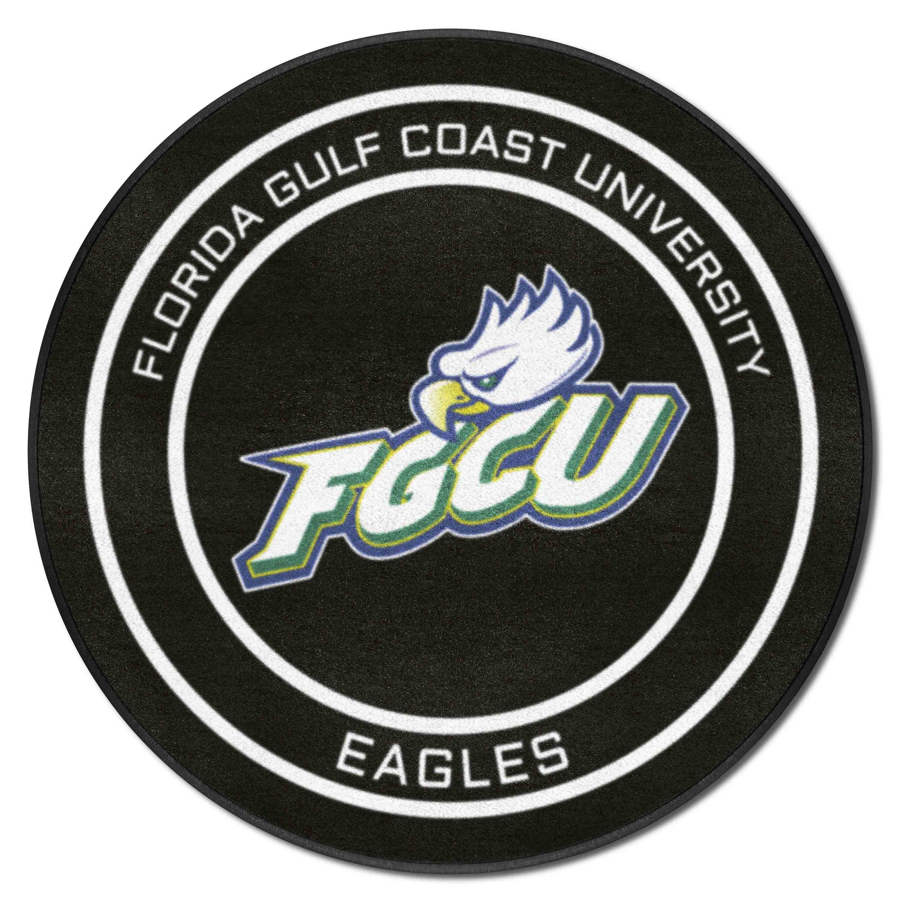 Florida Gulf Coast Hockey Puck Rug - 27in. Diameter