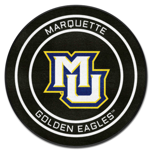 Marquette Hockey Puck Rug - 27in. Diameter