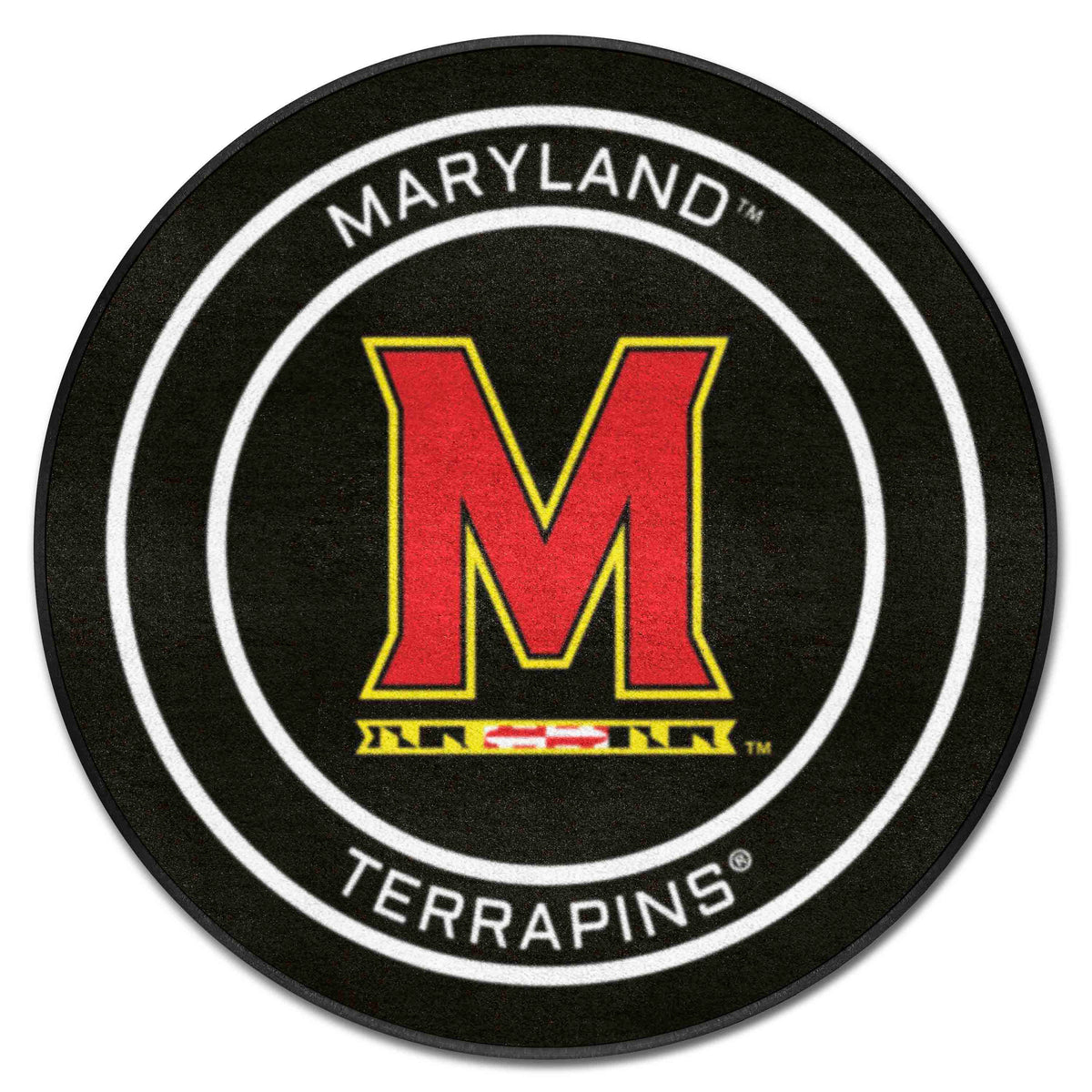 Maryland Hockey Puck Rug - 27in. Diameter