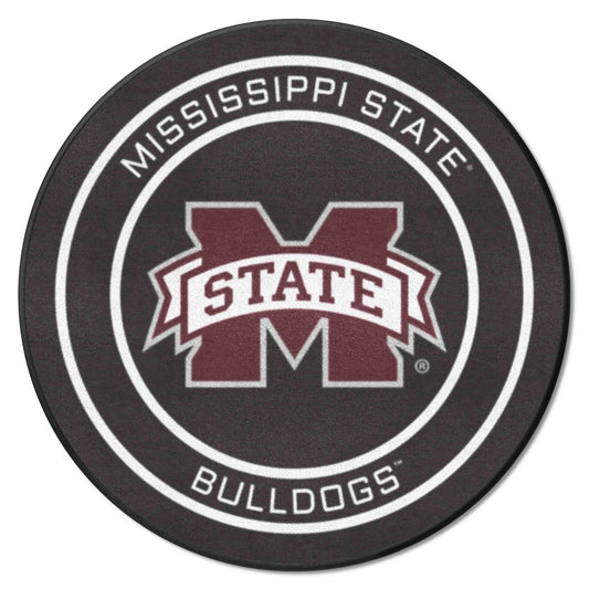 Mississippi State Hockey Puck Rug - 27in. Diameter