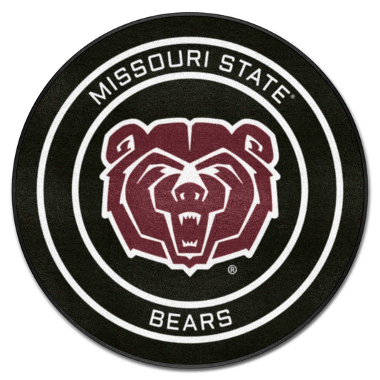 Missouri State Hockey Puck Rug - 27in. Diameter