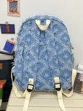 Star Denim Backpack Bag