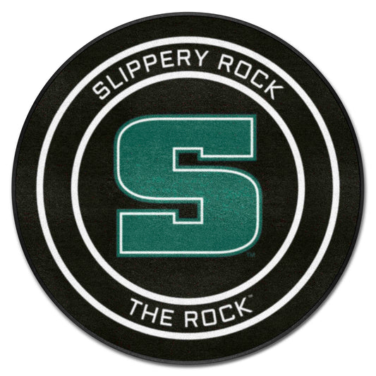 Slippery Rock Hockey Puck Rug - 27in. Diameter