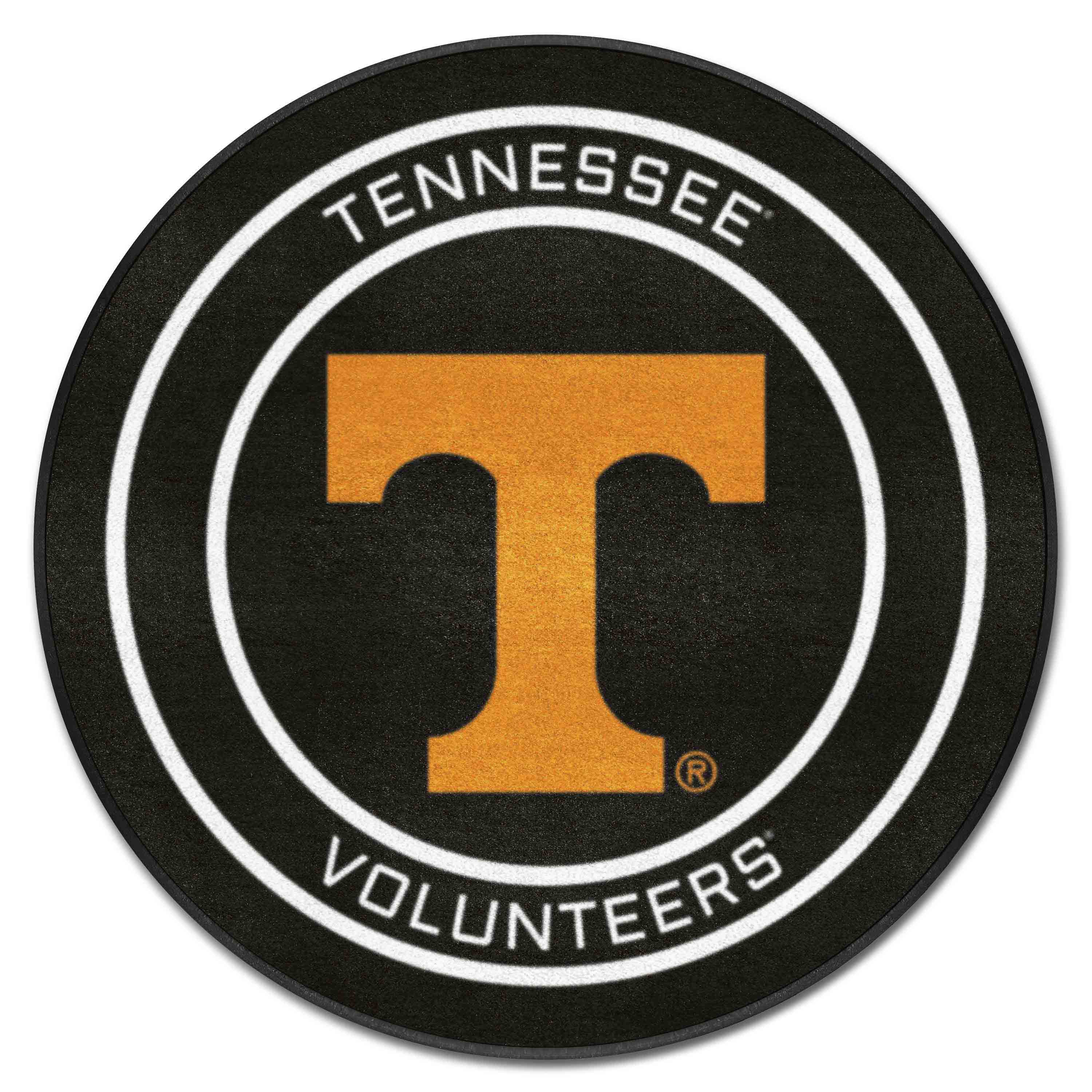 Tennessee Hockey Puck Rug - 27in. Diameter