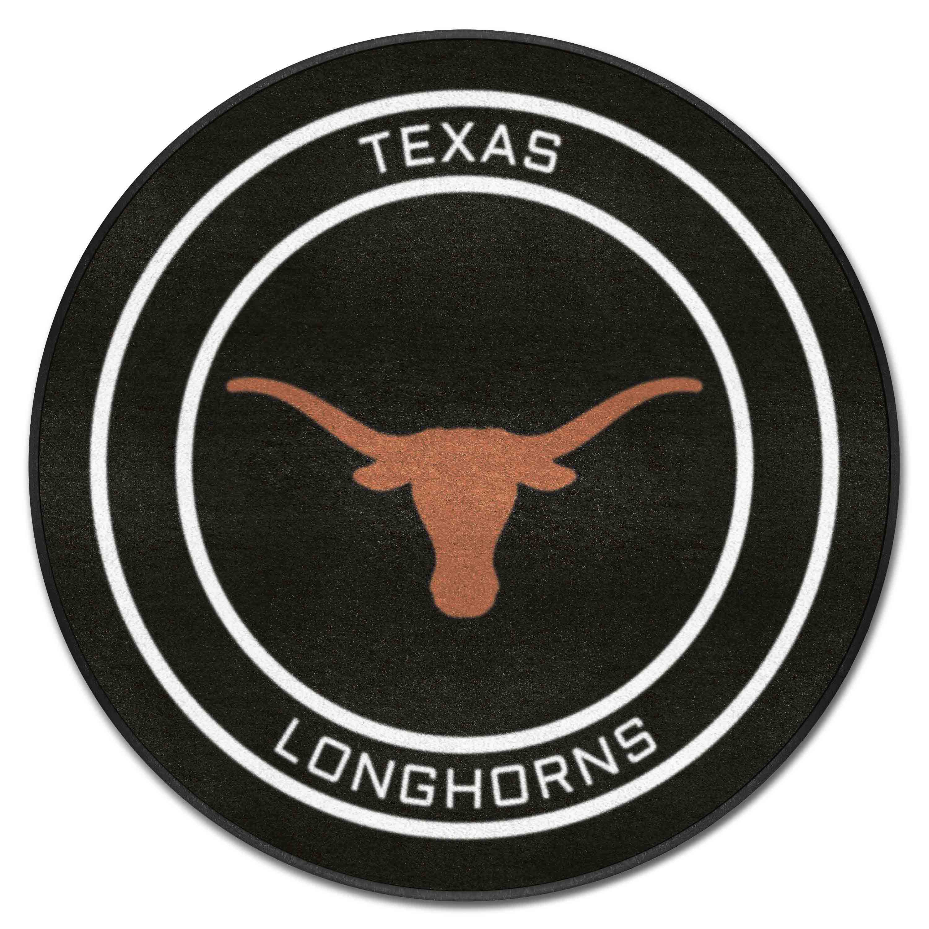 Texas Hockey Puck Rug - 27in. Diameter