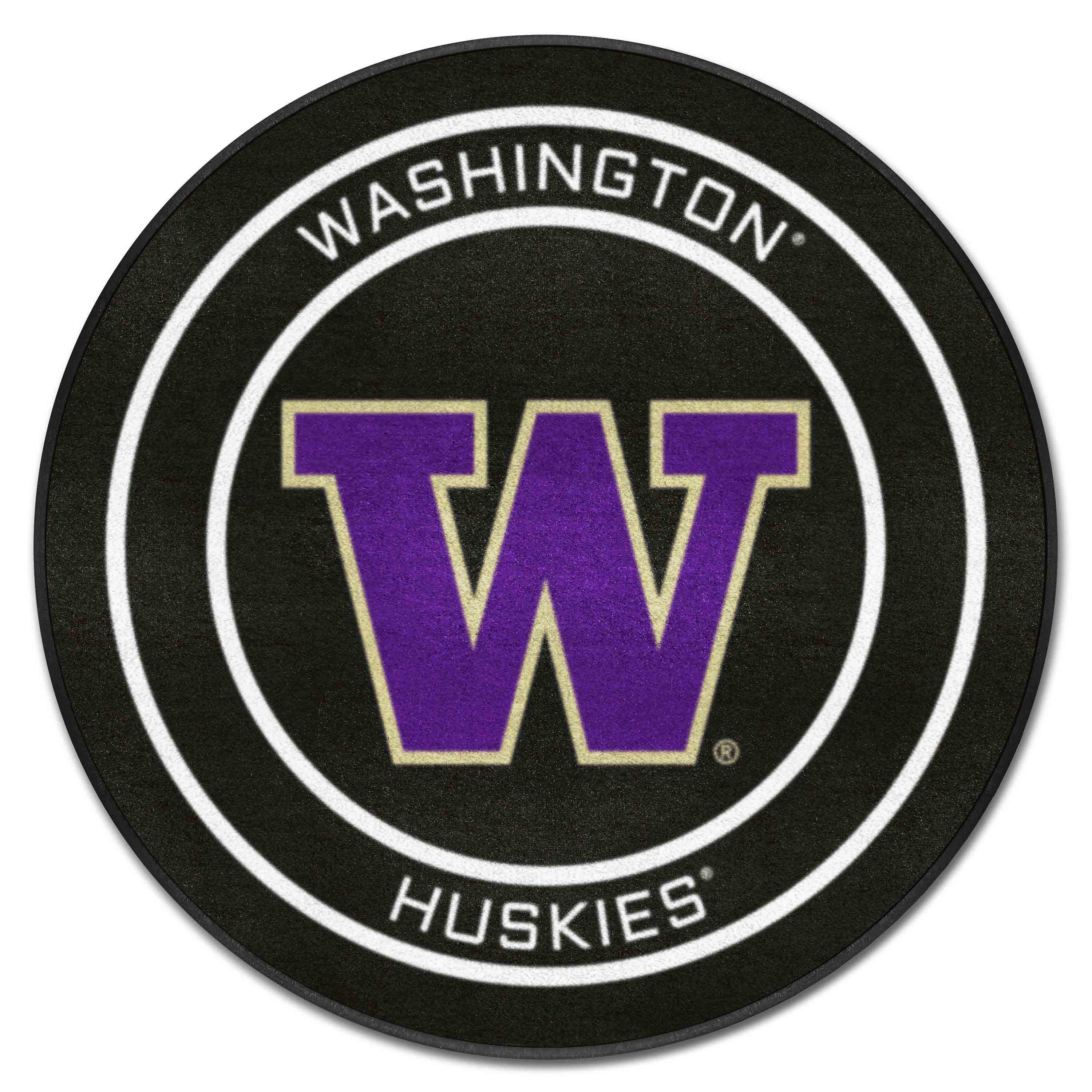 Washington Hockey Puck Rug - 27in. Diameter