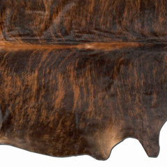 60" X 84" Dark Brindle Cowhide  Rug