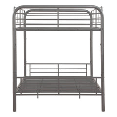 79" X 42" X 61" Gunmetal Metal Twin Over Twin Bunk Bed