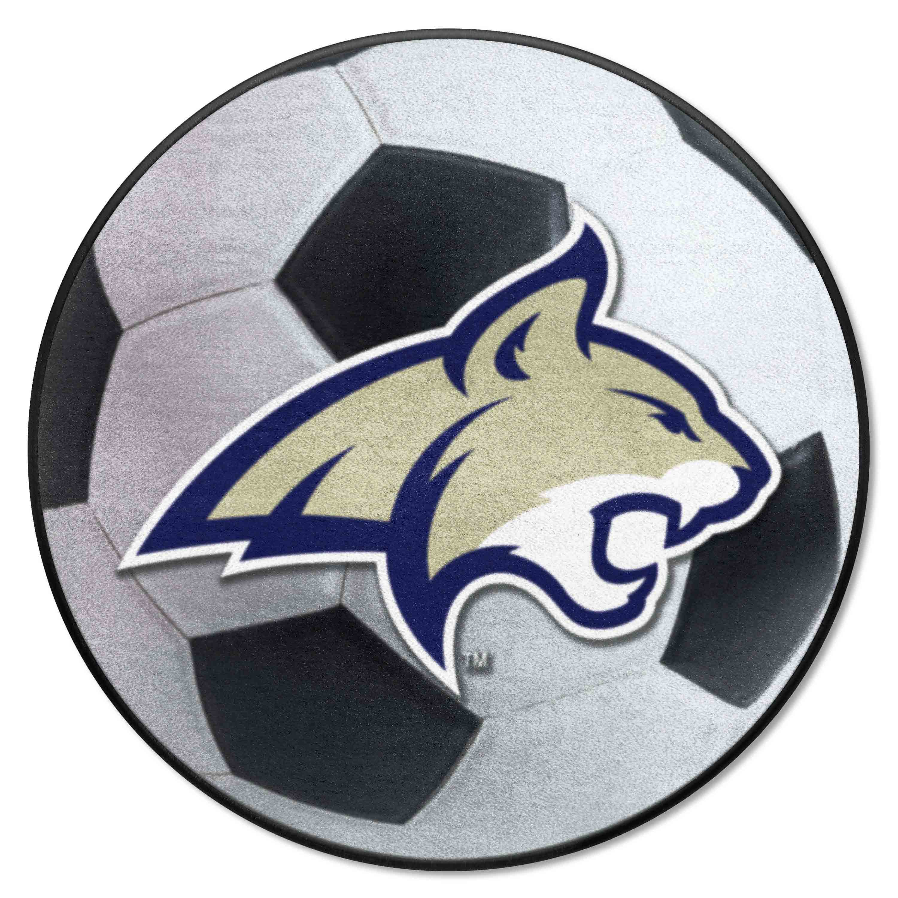 Montana State Grizzlies Soccer Ball Rug - 27in. Diameter