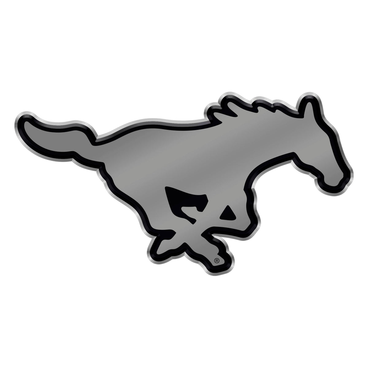 SMU Mustangs 3D Chromed Metal Emblem