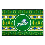 Florida Gulf Coast Eagles Holiday Sweater Starter Mat Accent Rug - 19in. x 30in.