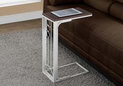 16" X 9" X 24.5" Cherrywhite Mdf Top And Metal Base Accent Table