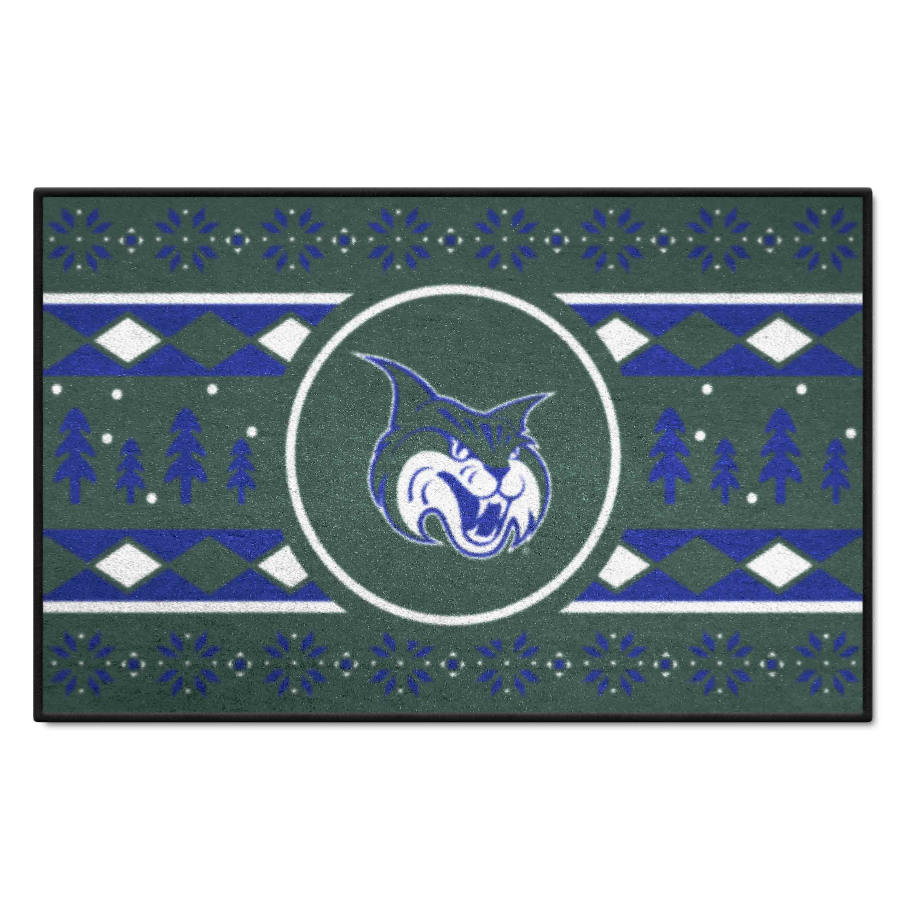 Georgia College Bobcats Holiday Sweater Starter Mat Accent Rug - 19in. x 30in.