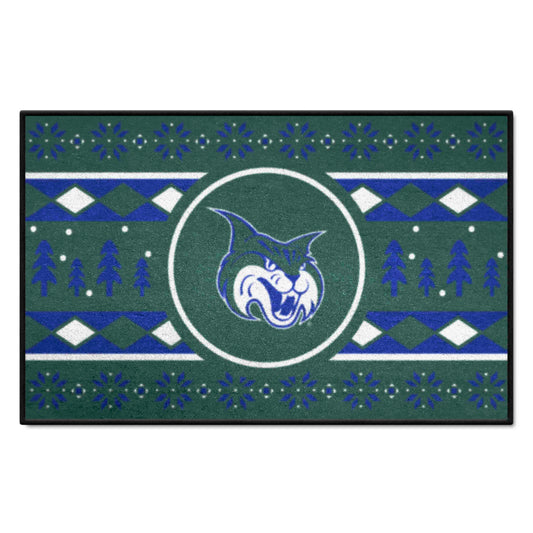 Georgia College Bobcats Holiday Sweater Starter Mat Accent Rug - 19in. x 30in.