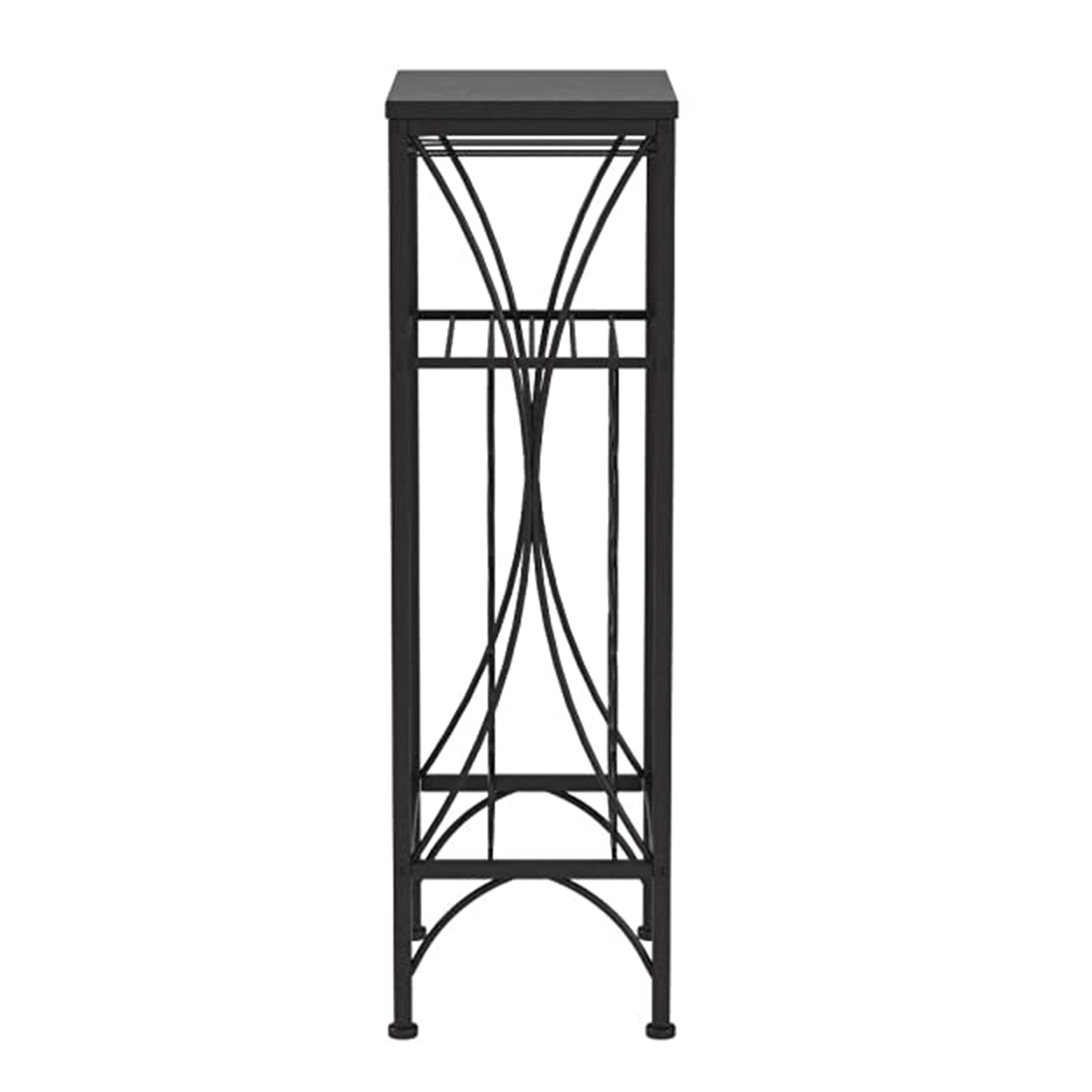 41" Black Stainless Steel Wine Rack