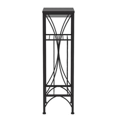 41" Black Stainless Steel Wine Rack