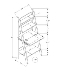 19" Espresso Ladder Desk