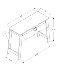 18" Gray Computer Desk