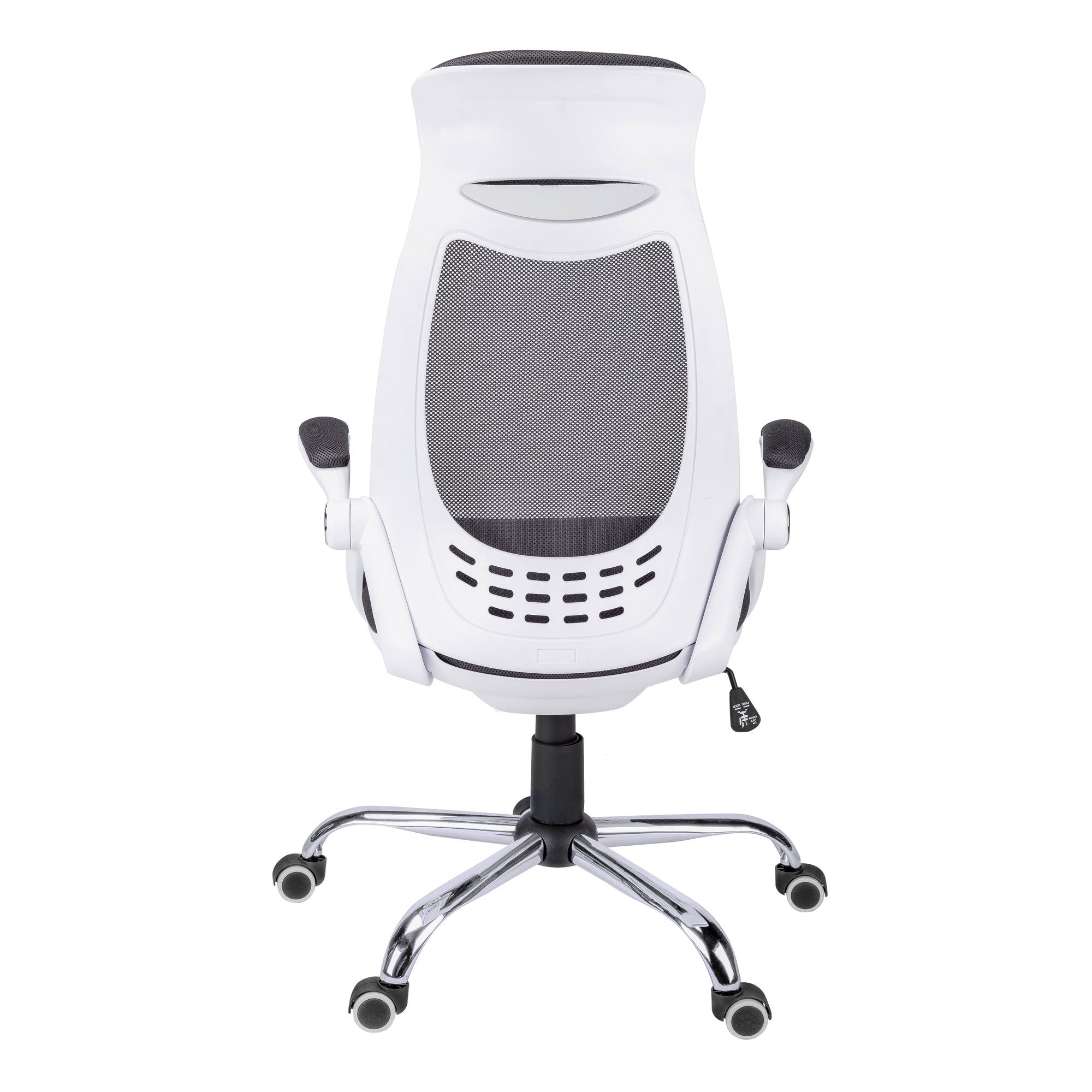 Black Polyester Seat Swivel Adjustable Executive Chair Mesh Back Plastic Frame