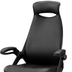 Black Adjustable Swivel Fabric Rolling Executive Office Chair