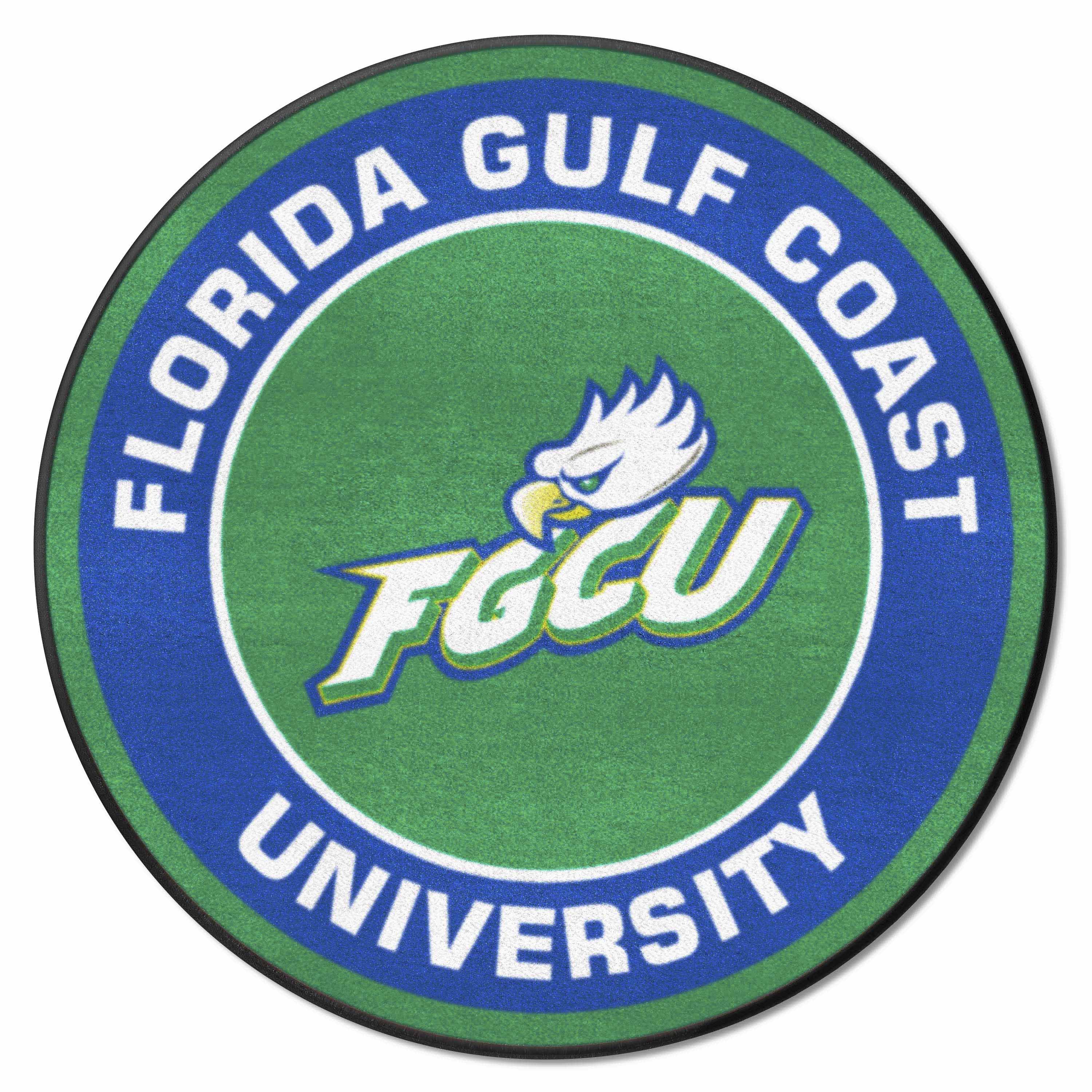 Florida Gulf Coast Eagles Roundel Rug - 27in. Diameter