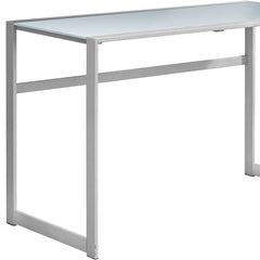 22" Silver Glass Computer Desk